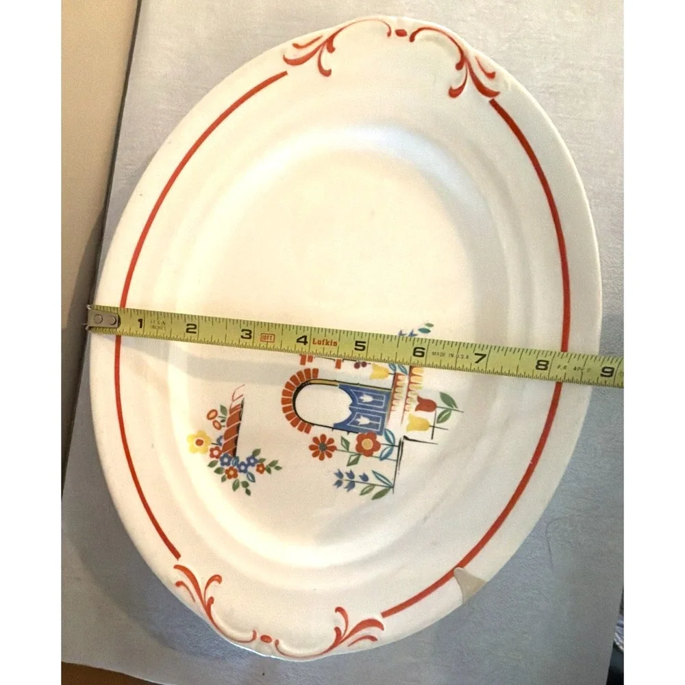 Vintage 1940s Crown Ivory 336 Platter - 11